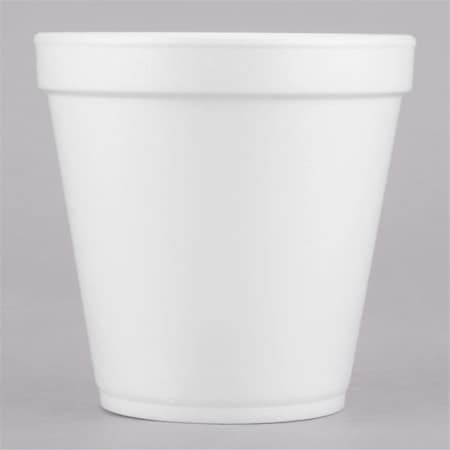 Cpc 16 Oz Customizable Medium Squat Foam Food Bowl, White, 500Pk